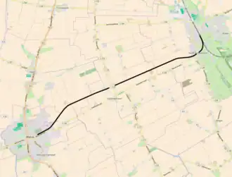 Spoorlijn St Michaelisdonn - Marne op de kaart