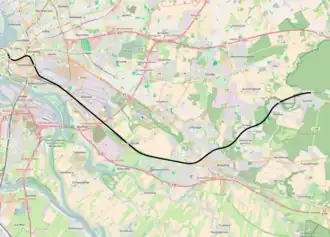 Spoorlijn Hamburg Hauptbahnhof - Aumühle op de kaart