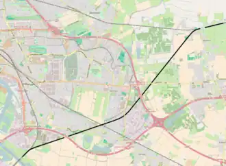 Spoorlijn aansluiting Gabelung - Sagehorn op de kaart