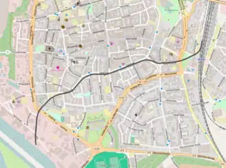 Spoorlijn Wesel - Wesel Hafen op de kaart