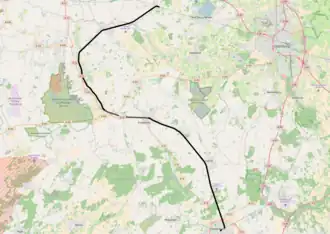 Spoorlijn Cloppenburg - Ocholt op de kaart