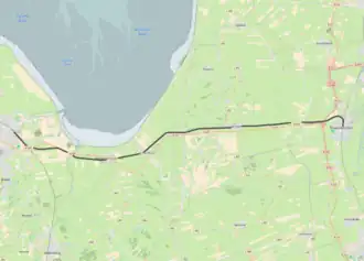 Spoorlijn Varel - Rodenkirchen op de kaart