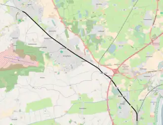 Spoorlijn Sande - Jever op de kaart