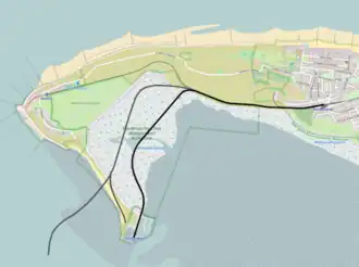Spoorlijn Wangerooge - Westanleger op de kaart