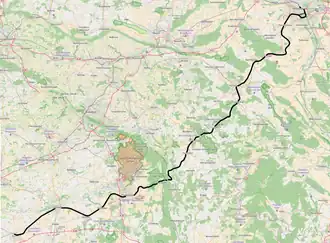 Spoorlijn Hannover - Soest op de kaart