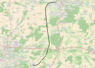 Spoorlijn Weddel - Fallersleben op de kaart