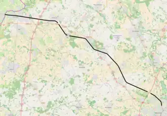 Spoorlijn Münster - Glanerbeek op de kaart