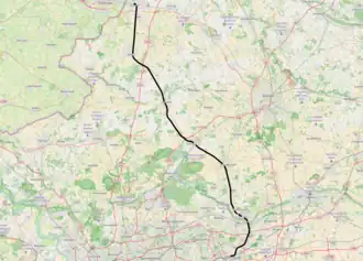 Spoorlijn Dortmund - Gronau op de kaart