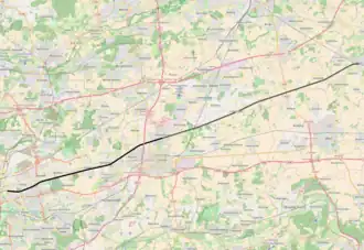 Spoorlijn Welver - Dortmund Süd op de kaart
