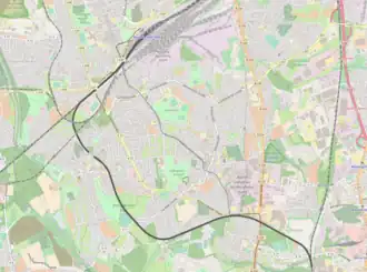 Spoorlijn Bochum-Riemke - Wanne-Eickel op de kaart