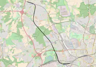 Spoorlijn Dortmund-Mengede - Dortmund-Dorstfeld op de kaart