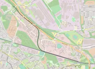 Spoorlijn aansluiting Essen-Horl - Essen-Bergeborbeck op de kaart