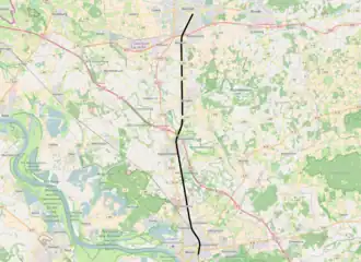 Spoorlijn Wesel - Bocholt op de kaart