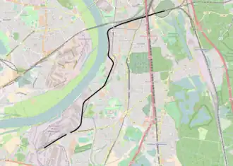 Spoorlijn Duisburg-Hochfeld Süd - Duisburg-Wanheim op de kaart