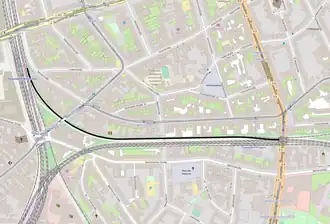 Spoorlijn aansluiting Rethel - aansluiting Dora op de kaart