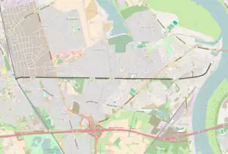 Spoorlijn Homberg - Moers op de kaart