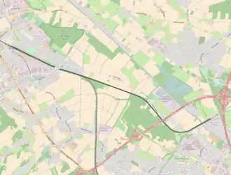 Spoorlijn Neersen - Viersen op de kaart