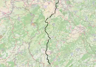 Spoorlijn Kalscheuren - Ehrang op de kaart