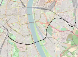 Spoorlijn Köln Süd - Köln-Kalk Nord op de kaart