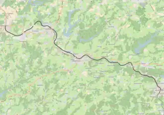 Spoorlijn Bergisch Born - Marienheide op de kaart