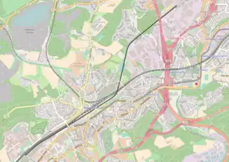 Spoorlijn Wuppertal-Vohwinkel - Wuppertal-Varresbeck op de kaart