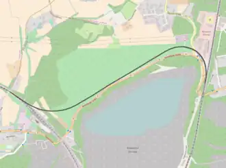 Spoorlijn Dornap-Hahnenfurth - aansluiting Wuppertal-Dornap op de kaart