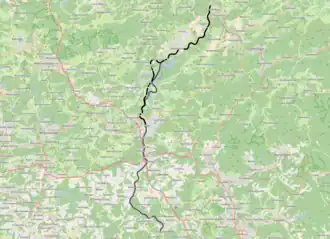 Spoorlijn Finnentrop - Freudenberg op de kaart