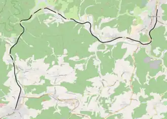 Spoorlijn Erndtebrück - Berleburg op de kaart