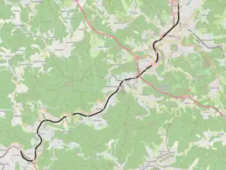 Spoorlijn Siegen-Weidenau - Betzdorf op de kaart
