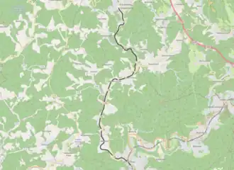 Spoorlijn Kirchen - Freudenberg op de kaart