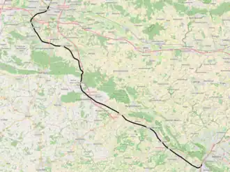 Spoorlijn Brackwede - Osnabrück op de kaart