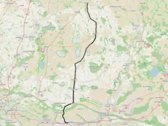 Spoorlijn Bünde - Bassum op de kaart