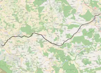 Spoorlijn Lage - Hamelen op de kaart