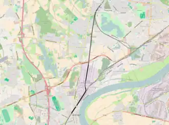 Spoorlijn Uerdingen - Trompet op de kaart