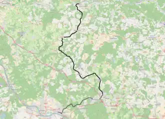 Spoorlijn Engers - Au op de kaart