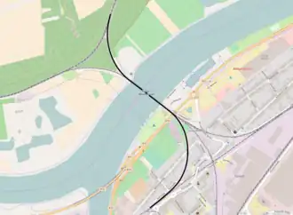 Spoorlijn Karthaus Nordost - Karthaus West op de kaart