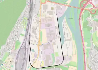 Spoorlijn Ehrang - Trierer Hafen op de kaart