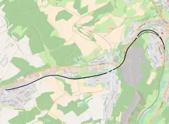 Spoorlijn Altenglan - Kusel op de kaart