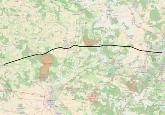 Spoorlijn Berlijn - Oebisfelde op de kaart