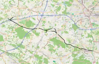 Spoorlijn Georgsmarienhütte - Permer Stollen op de kaart