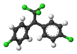 Molecuulmodel van DDT