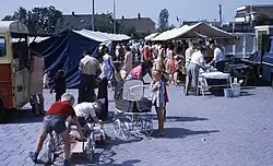 Markt op het Gedempte Spui, 1968