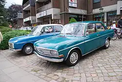 DKW F102 (links) en Audi F103 (rechts)