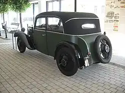 DKW F2, achteraanzicht