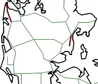 netkaart 2012 bruin: lijnen Midtjyske Jernbaner