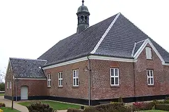 Nordby Kirke (1786) in de plaats Nordby (Fanø)