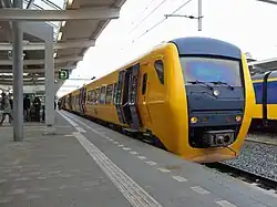 Buffel 3445 op de laatste dag van inzet bij NS in Zwolle, 9 december 2017.