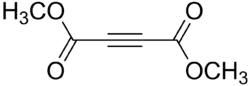 Structuurformule van dimethylbutyndioaat