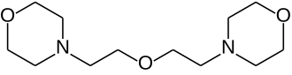 Structuurformule van 2,2'-dimorfolinodi-ethylether