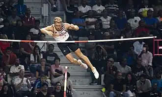 Ben Broeders in actie op de WK van 2019 in Doha.